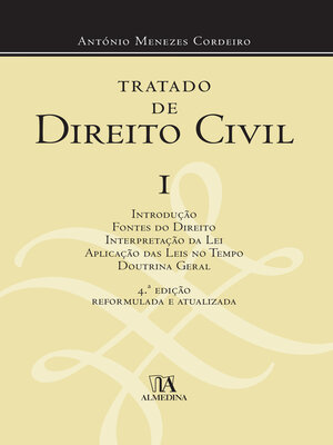 cover image of Tratado de Direito Civil I--4º Edição